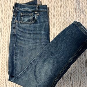 Everlane high rise straight jeans